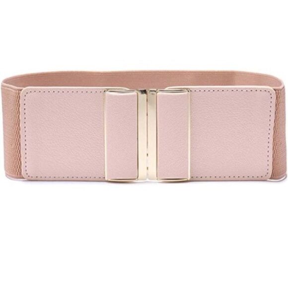 New Womens 3" Wide Belt Elastic Stretch Cinch - Picture 1 of 5